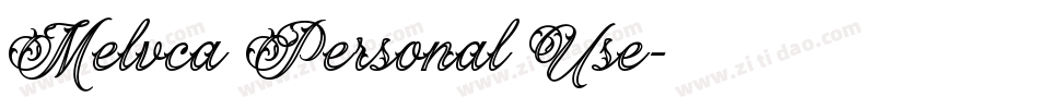 Melvca Personal Use字体转换